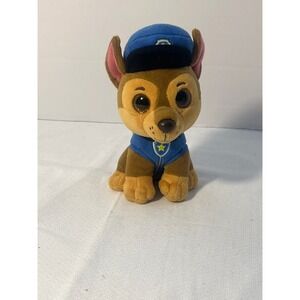 Nickelodeon Paw Patrol Chase Plush Stuffed Animal Toy Blue‎ Uniform Hat